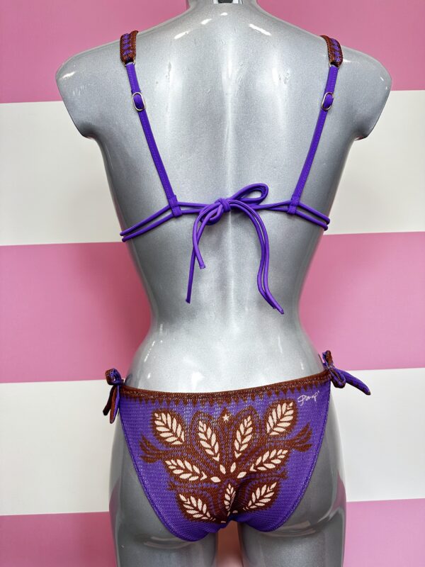 Bikini Triangolo Viola/Marrone - immagine 2