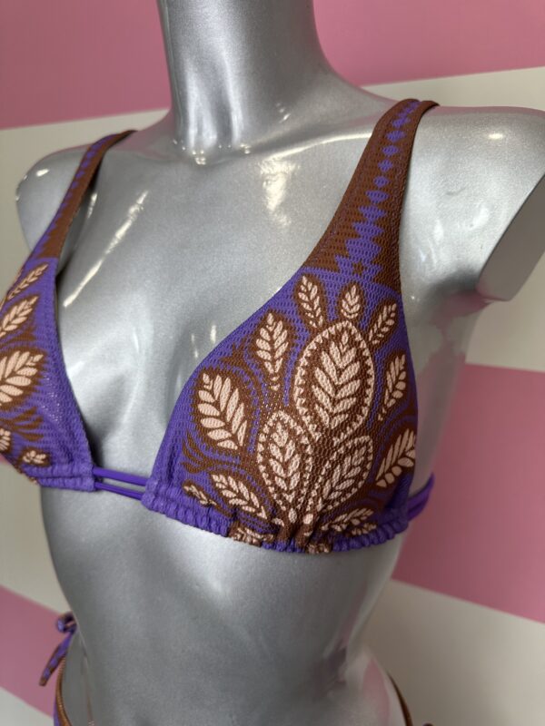 Bikini Triangolo Viola/Marrone - immagine 3
